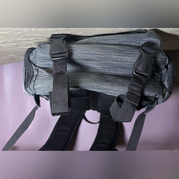 Men's Charcoal Backpack with Mesh Pocket - Picture 9 of 11